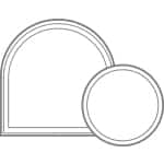 round and round-top window