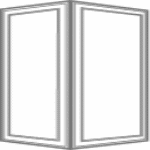 fused corner window